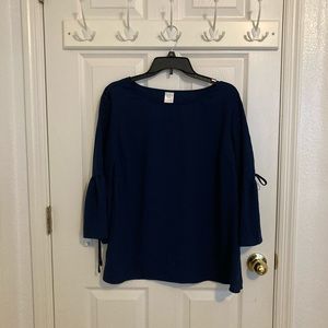 Time and Tru Navy Blue Blouse